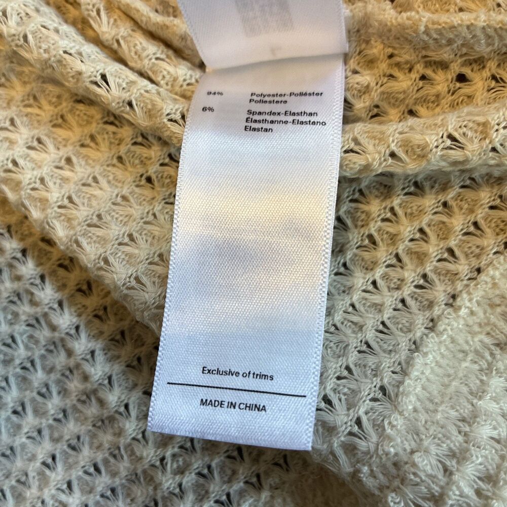New Cupshe Dreamy Tides Beige Cover-Up Mini Dress Size Large - Picture 9 of 11